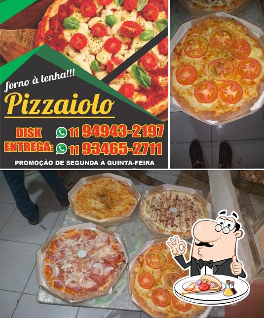 Elige entre diferentes tipos de pizza