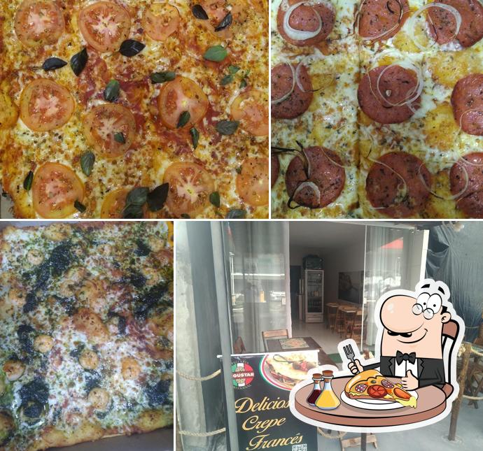 No Pizzaria Lá migustar, você pode desfrutar de pizza