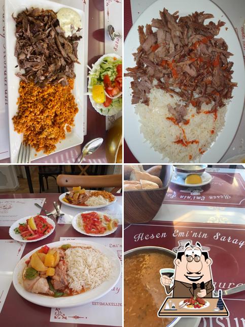 Prueba un plato con carne en Saray Restaurant