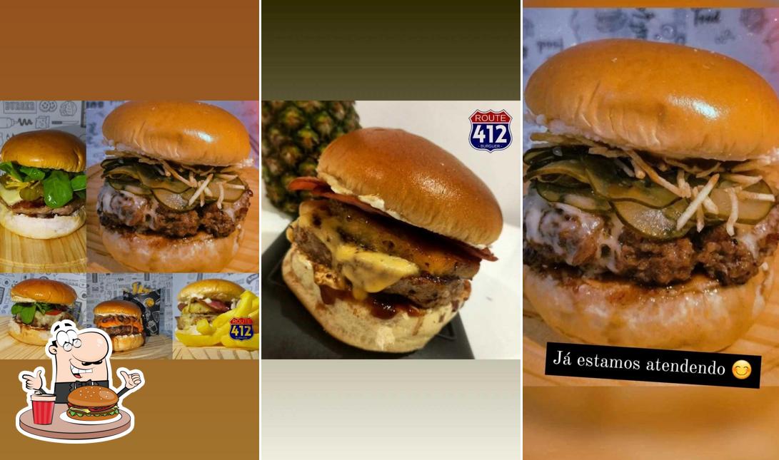 Hambúrguer em Route 412 Burger