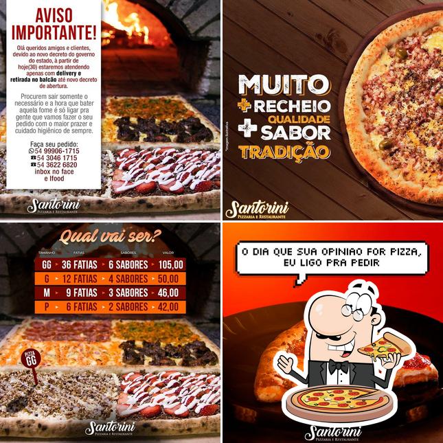 Escolha diversos tipos de pizza