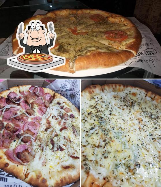 No Da-lhe pizza, você pode degustar pizza