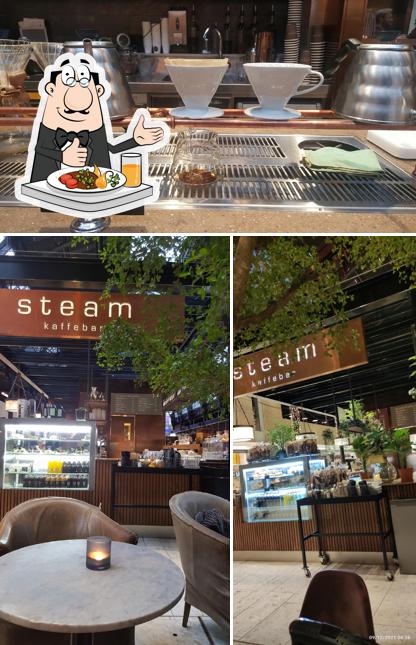 Comida en Steam kaffebar