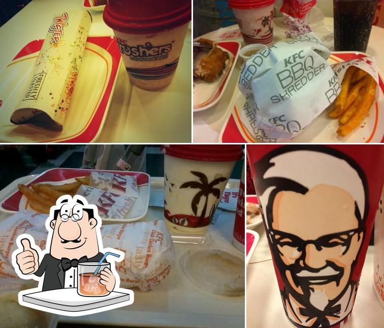 KFC is distinguished by drink and food