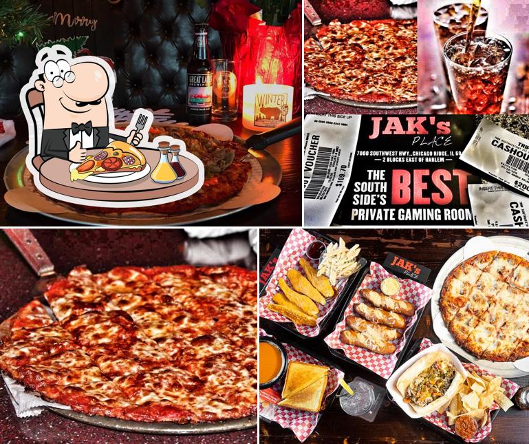 Отведайте пиццу в "JAK's Place •Slots•Spirits•Food•"