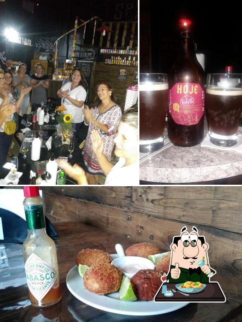 Confira a imagem mostrando comida e álcool no Spy 41 Bar