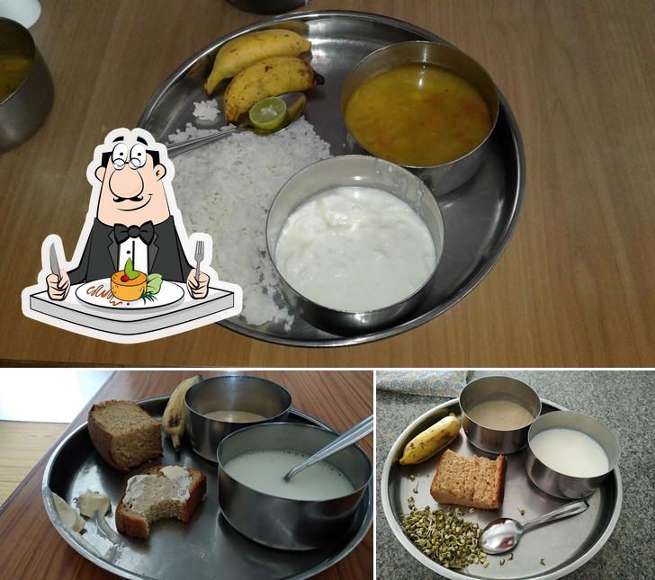 Food at Dining Room (Sri Aurobindo Ashram)