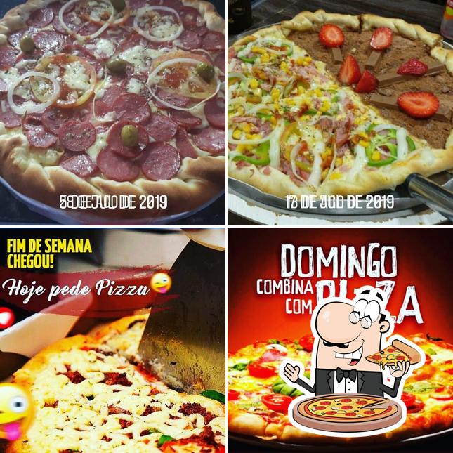 Consiga diferentes variedades de pizza