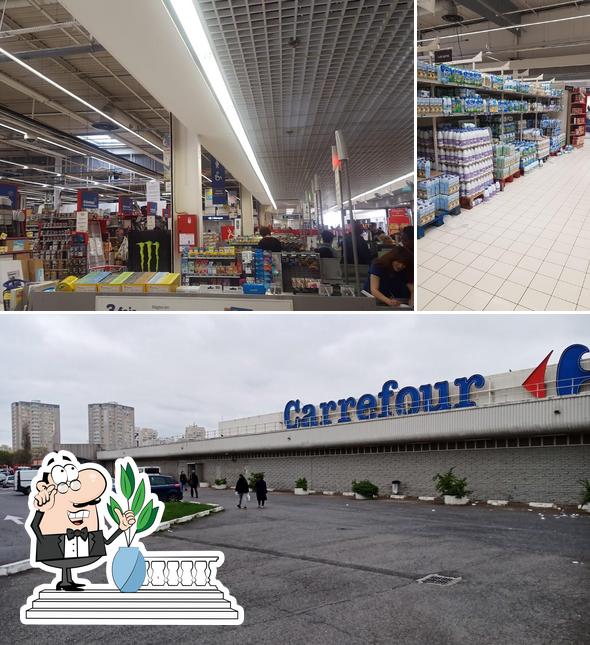 L'extérieur de Carrefour Sevran