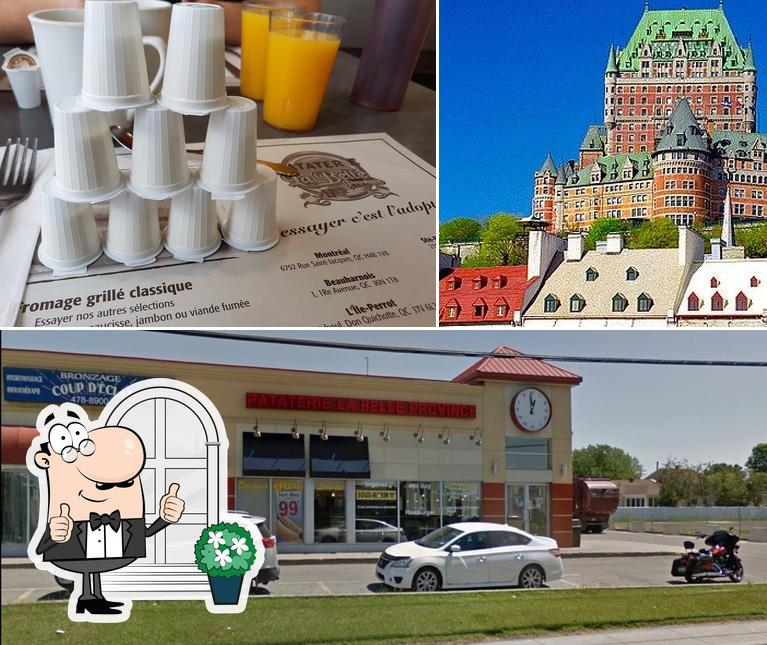 Jetez un coup d’oeil à la photo indiquant la extérieur et boisson concernant Restaurants Pataterie La Belle Province