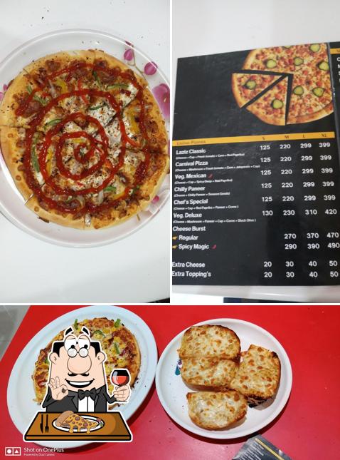 Get pizza at Laziz Pizza