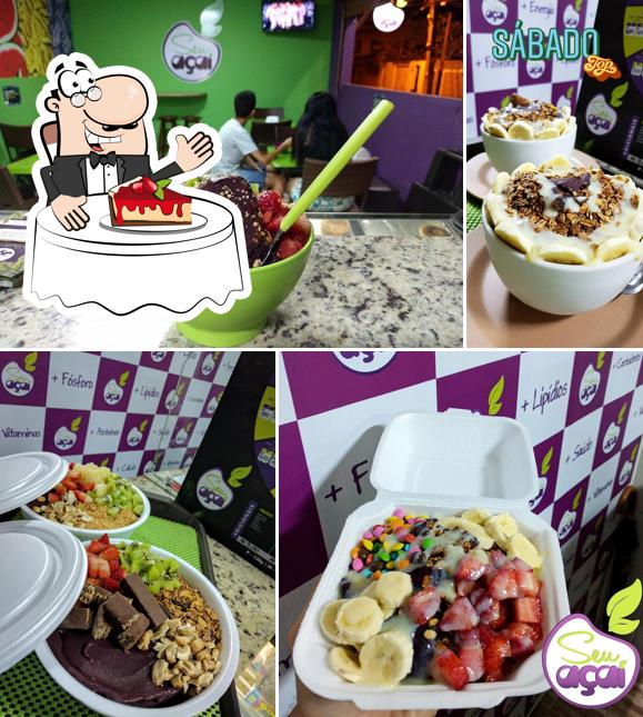 Seu Açaí Pernambuco provê uma escolha de pratos doces