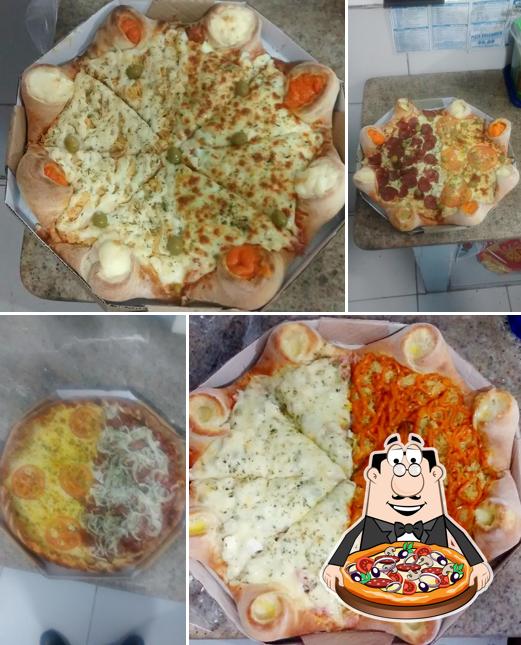 Escolha diferentes tipos de pizza