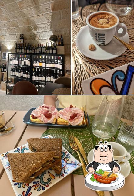 Еда и внутреннее оформление в La Vite Turchese Monopoli - Wine Bar