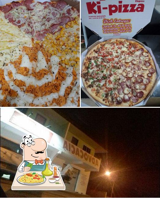 Entre diversos coisas, comida e exterior podem ser encontrados a Ki Pizza