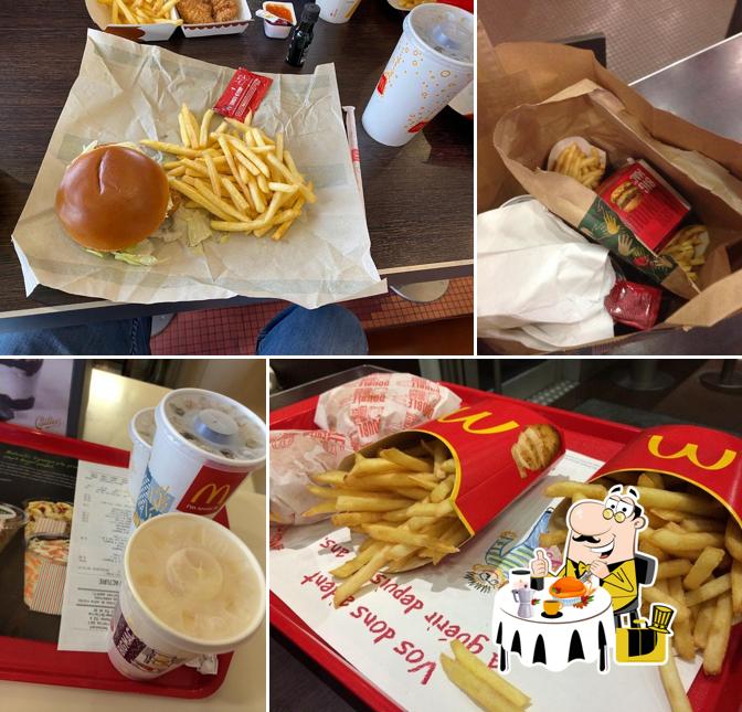 Nourriture à McDonald’s Restaurant