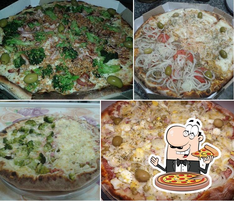 Escolha pizza no Pizzaria Mandacaru