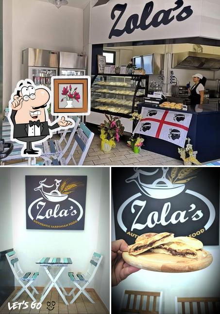 Gli interni di Zola's Authentic Sardinian Food