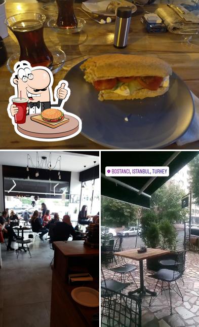 Try out a burger at Öğretmenim Kitap Kırtasiye