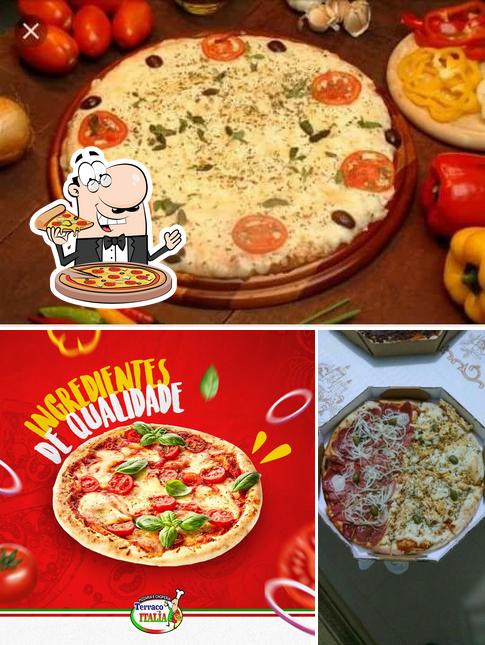 Consiga pizza no Pizzaria Terraço Itália