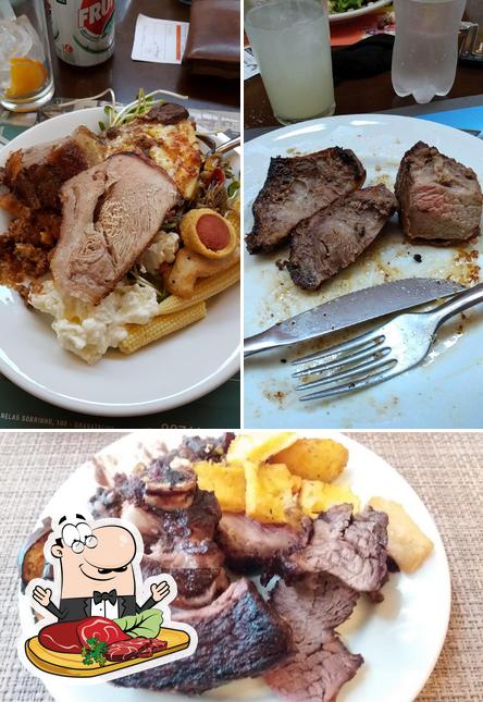 Prove refeições de carne no Restaurante e Pizzaria Stanza D'oro