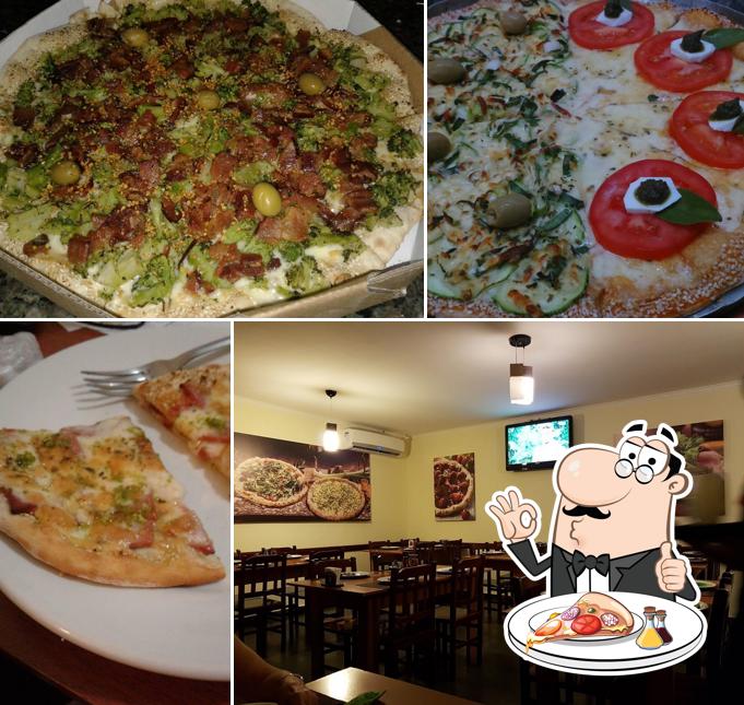 Escolha pizza no Capadocia Pizzaria Bauru