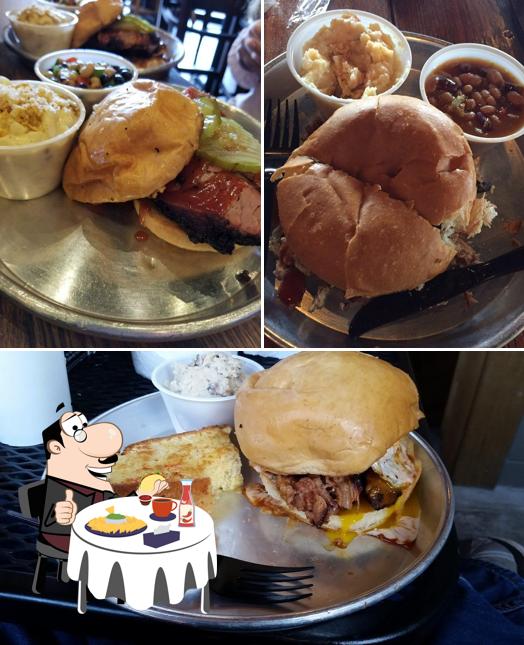 Try out a burger at Edley's Bar-B-Que