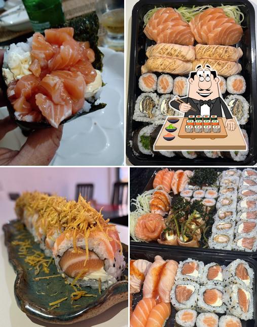 Peça diversas opções de sushi