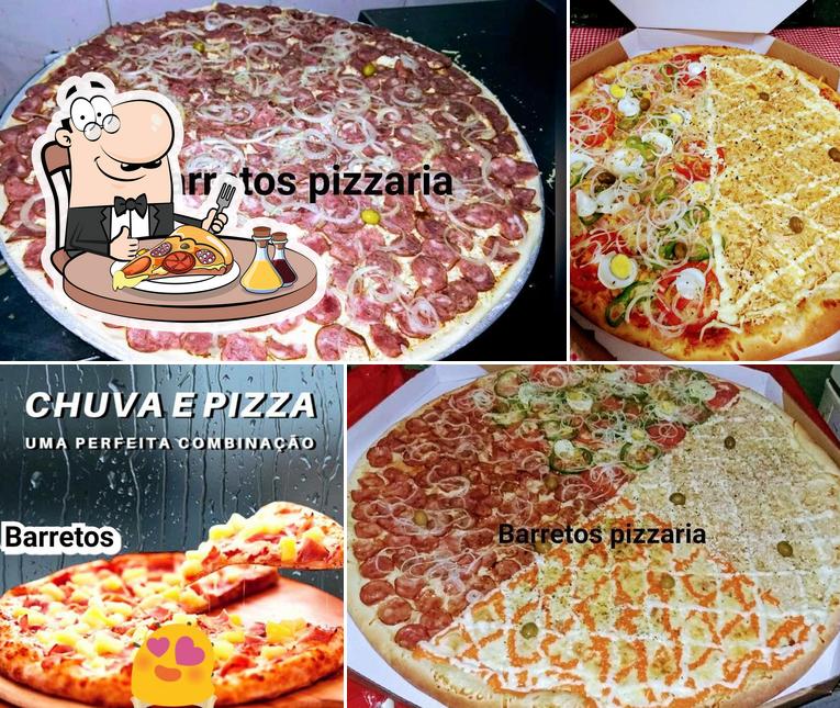 Experimente pizza no Barretos Pizzaria