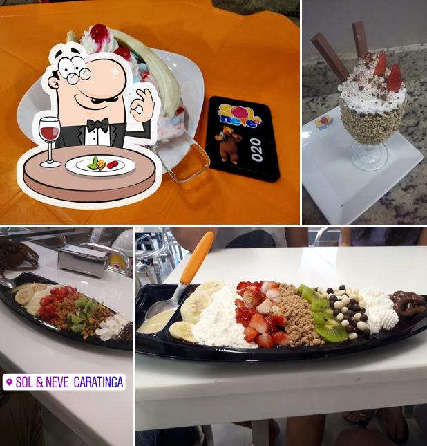 Comida em Sorveteria Sol & Neve