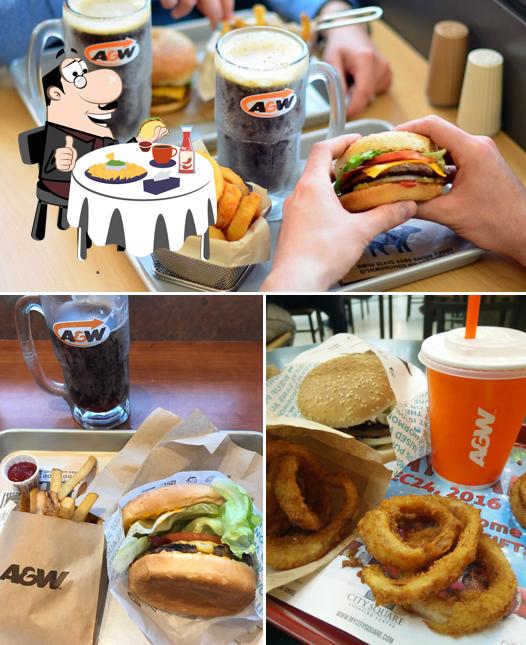 Essayez un hamburger à A&W Canada