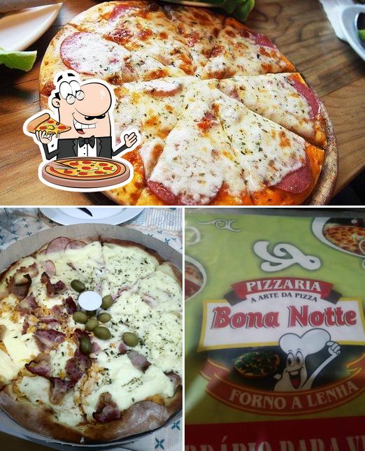 Consiga pizza no Pizzaria Bona Notte