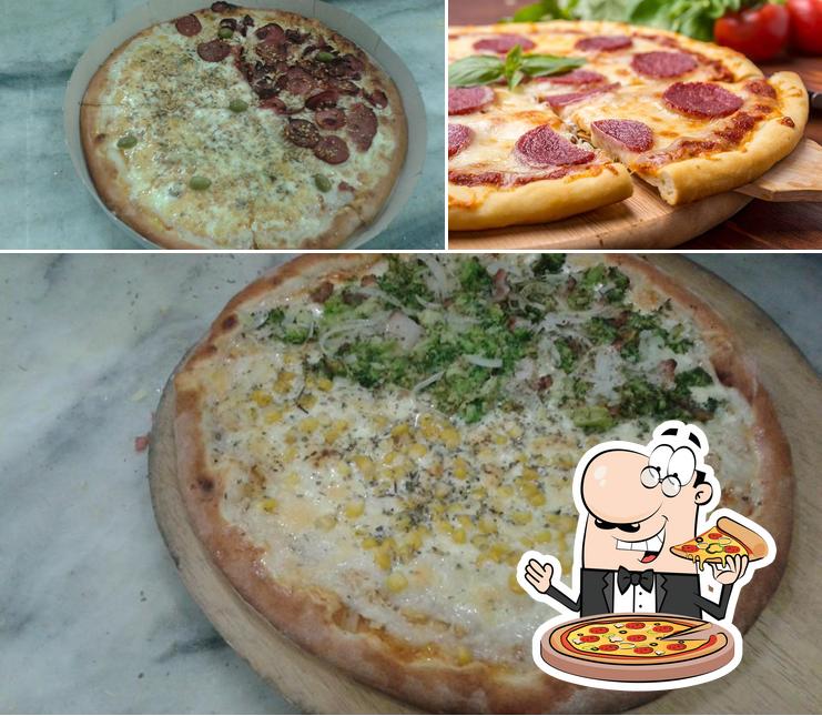 Consiga diferentes variedades de pizza