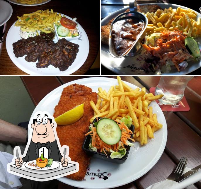 Meals at Schweinske Restaurant in Hamburg am Stadtpark - Schnitzel, Burger & Frühstück