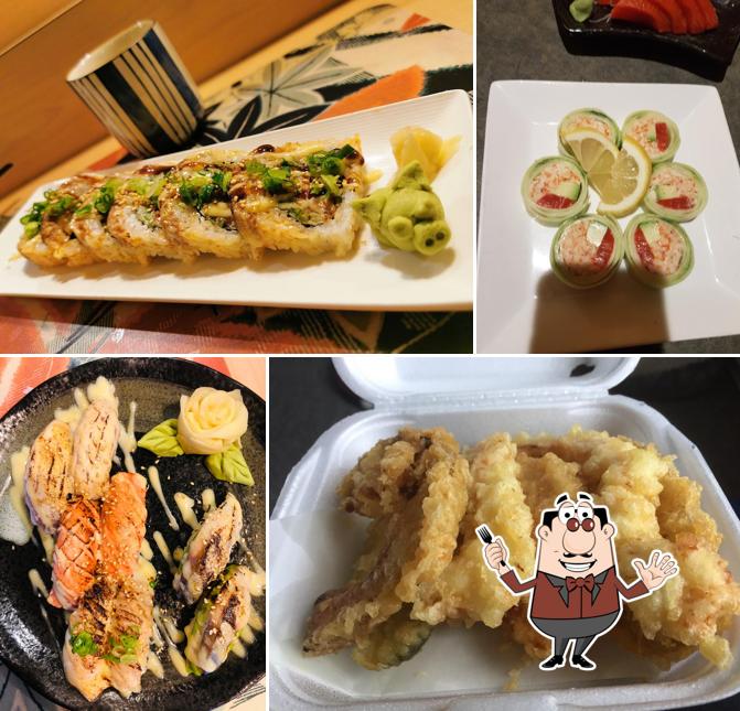 Food at Chiba Sushi Restaurant