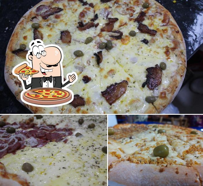 Consiga pizza no Pizzaria Oliveira