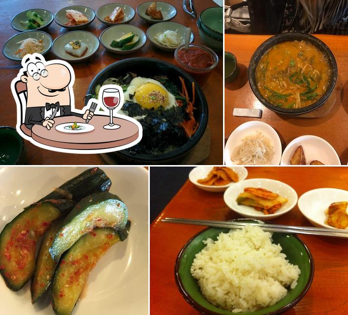 Food at Sahn Maru Korean BBQ