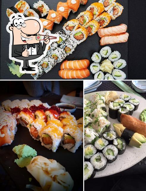 Les sushi sont offerts par Domo Sushi