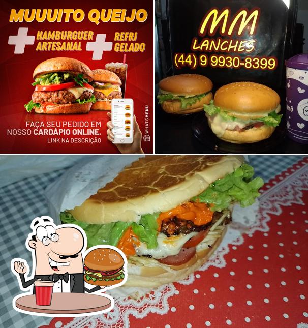 Peça um hambúrguer no MM lanches