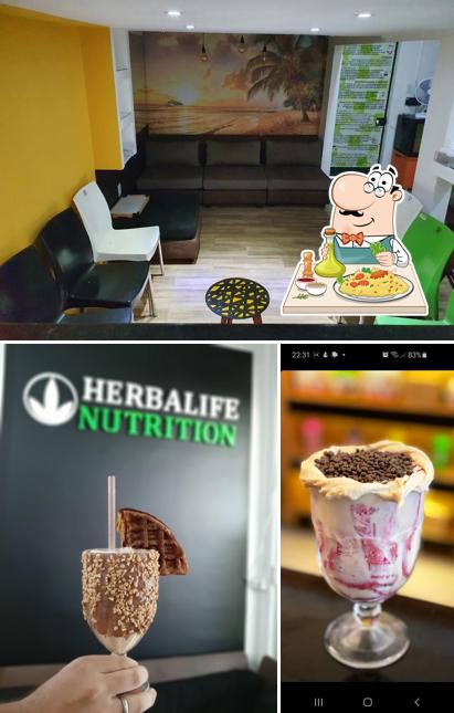 A imagem a Espaço Vida Saudável Shake Herbalife EVS Néia Carvalho Mesquita’s comida e interior