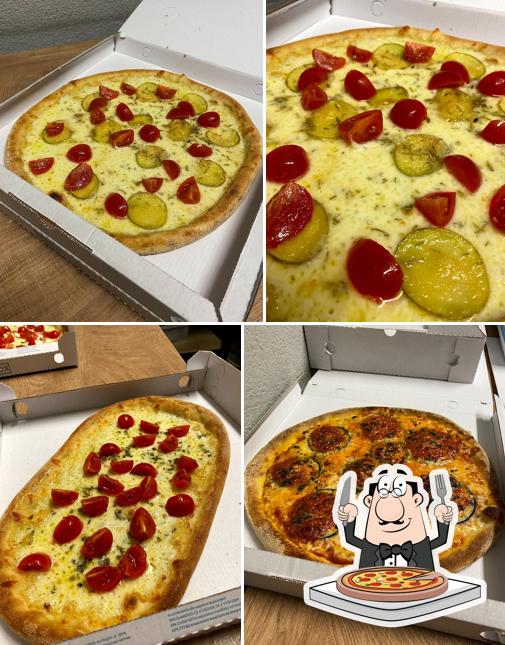 Probiert verschiedene Variationen von Pizza