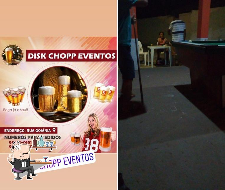 O interior do Disk Chopp Eventos