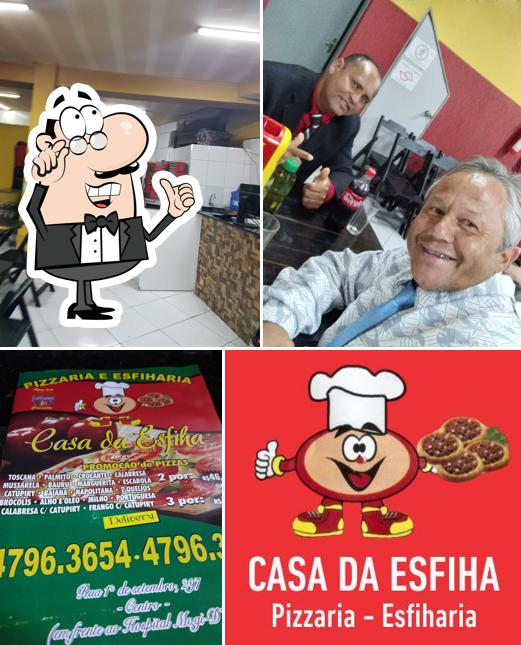 O interior do Lagosta da Esfiha e Pizzaria