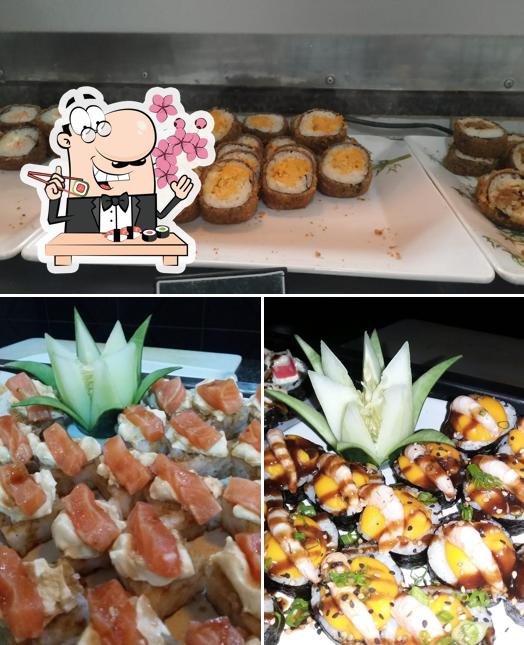 Escolha diversas opções de sushi