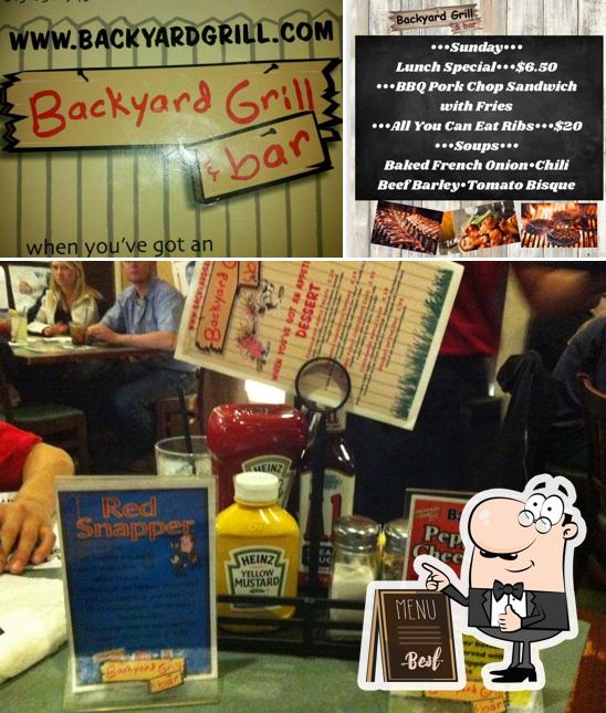 Look at the photo of Backyard Grill & Bar
