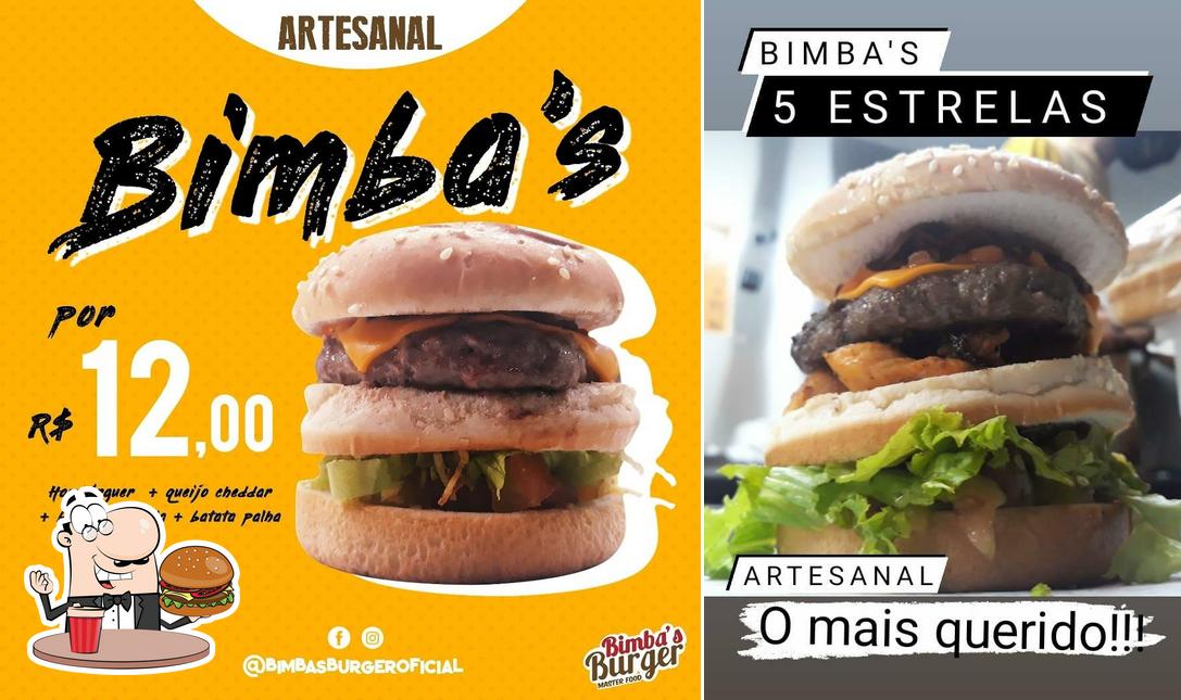 Peça um hambúrguer no Bimba's Burger