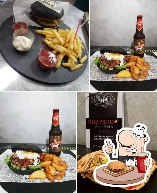 Commandez un hamburger à Rhapsody fritti & spritzy