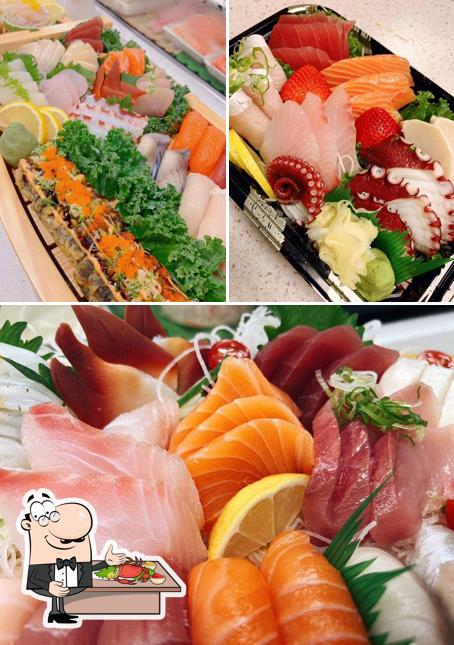 Pick different seafood dishes available at Sapporo Sushi Hibachi