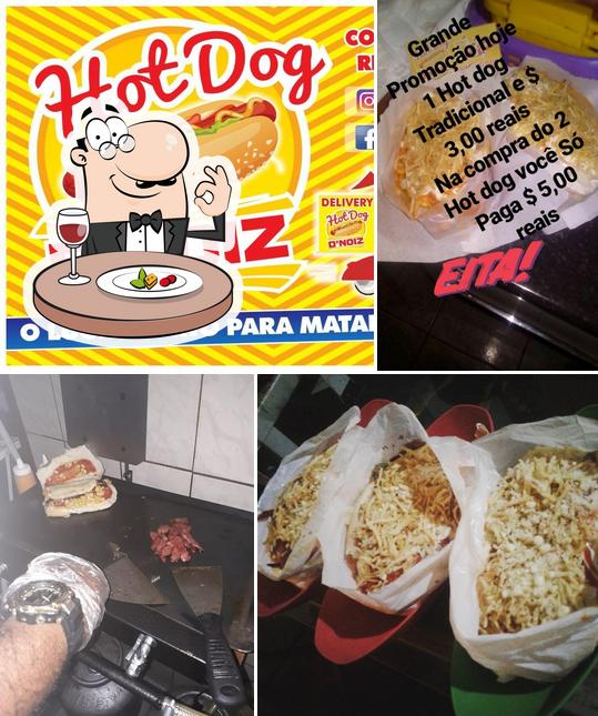 Comida em Hot Dog D'Noiz