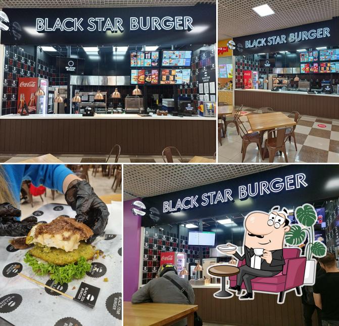 Интерьер "Black Star Burger"